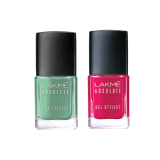 Lakme Set of 2 Absolute Gel Stylist Nail Polishes 24 ml